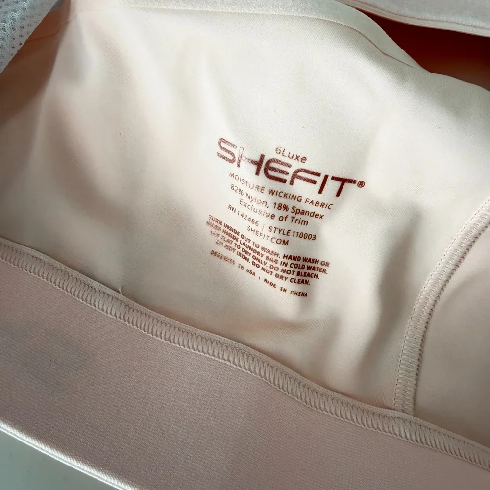 SHEFIT FLEX Blush Sports Bra Size 6Luxe Supportive Activewear Medium Impact - Picture 8 of 9